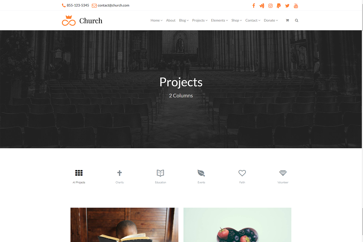 Church Religious WordPress Theme, a WordPress Template by Visualmodo (Photo 5 of 31)