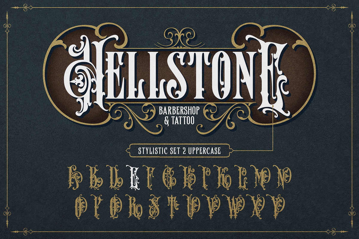 Master Rumble Victorian Typeface, a Blackletter Font by alit design (Photo 17 of 25)