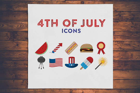 4Th Of July Icons