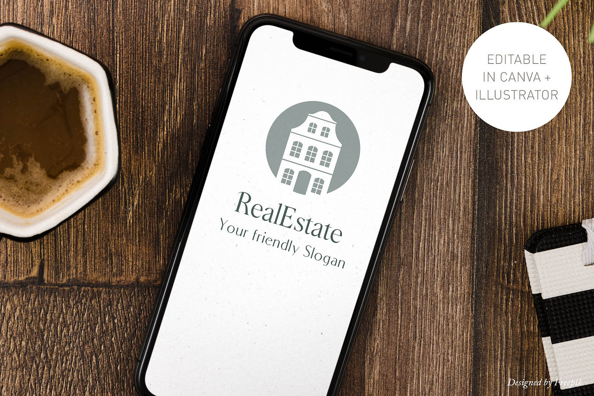 Modern Real Estate Logo – Canva & AI, a Branding & Logo Template by Elibee (Photo 3 of 4)