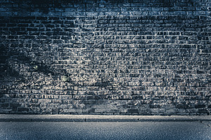 Brickwall background - dark blue