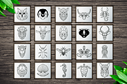 100 Geometric Animals Portraits, a Decorative Illustration by Arshad Ali (Thumbnail 4 of 11)