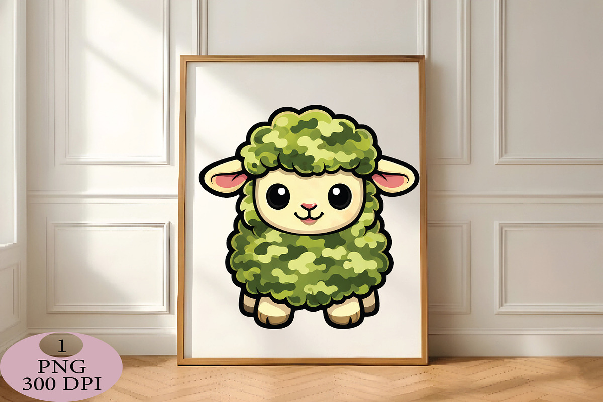 Camouflage Easter Sheep PNG, an Illustration by Daily.Designs (Photo 3 of 5)