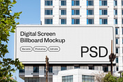 Urban Digital Billboard Mockup PSD, an Advertising Mockup by Area Mockups (Thumbnail 1 of 3)