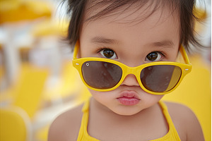 A baby dressed in white, wearing, a Person Photo by ZinetroN