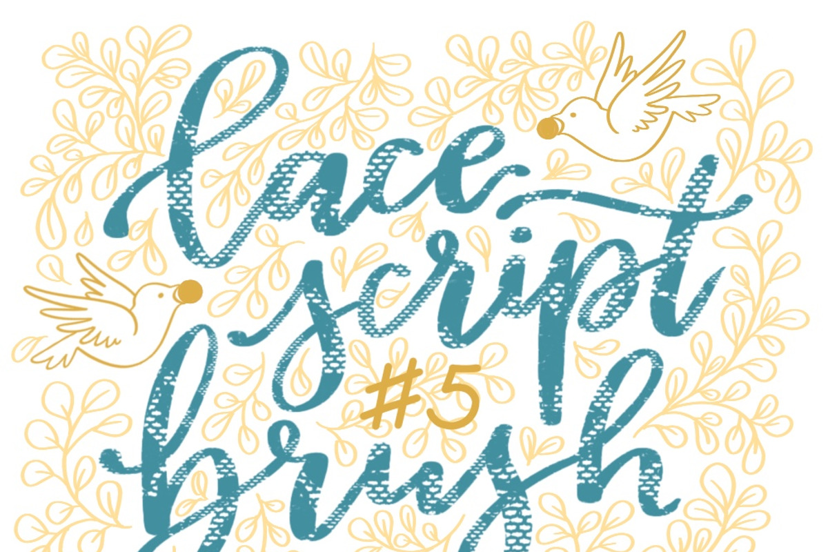 Lace Lettering Brushes for Procreate, a Brush Add-On by Wonderbox Creative (Photo 7 of 7)