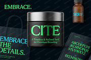 Cite | A Refined Minimalist Serif, a Serif Font by Astuti Studio (Thumbnail 21 of 25)