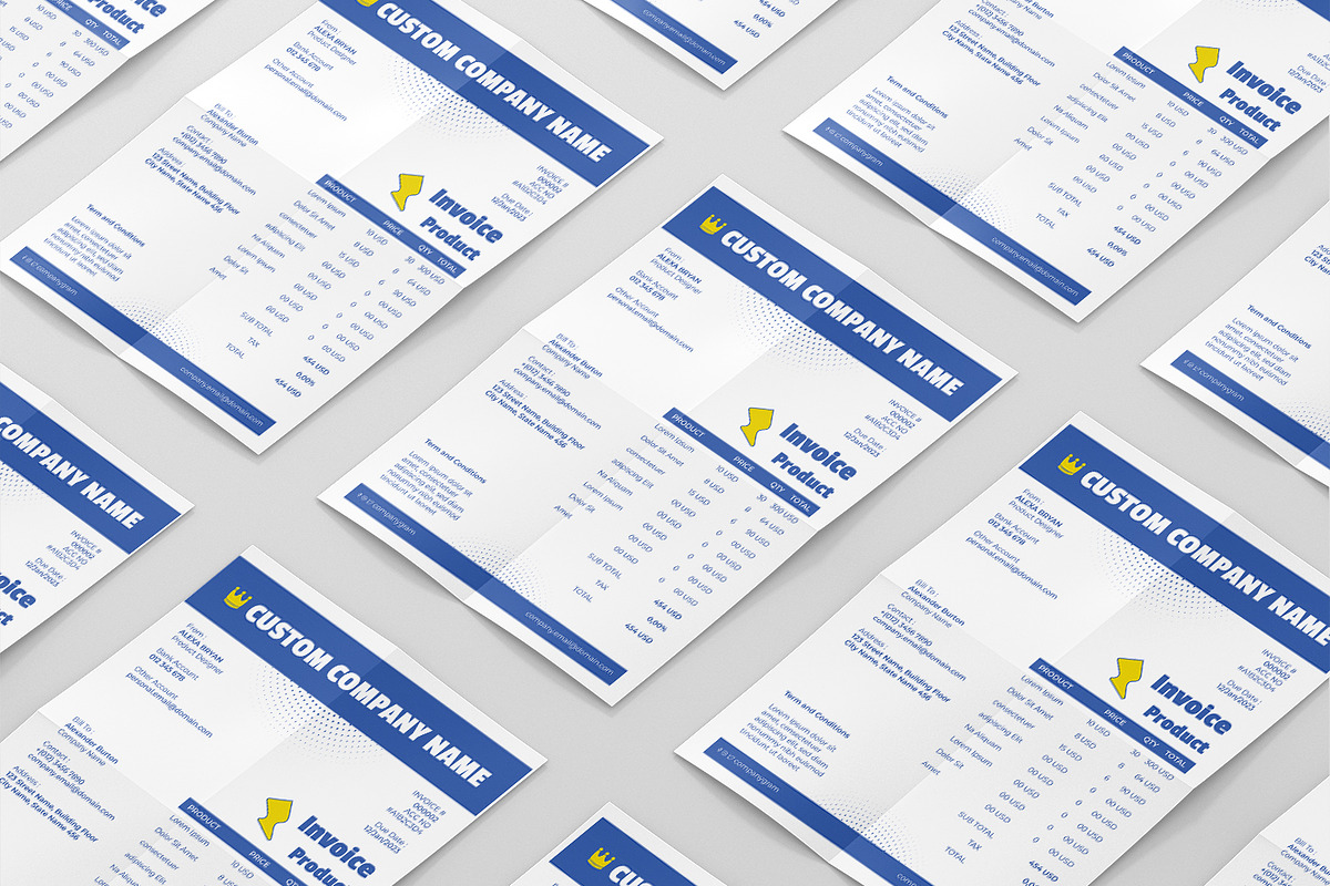 Pop Art Invoice, a Stationery Template by Fannan Studio (Photo 3 of 3)