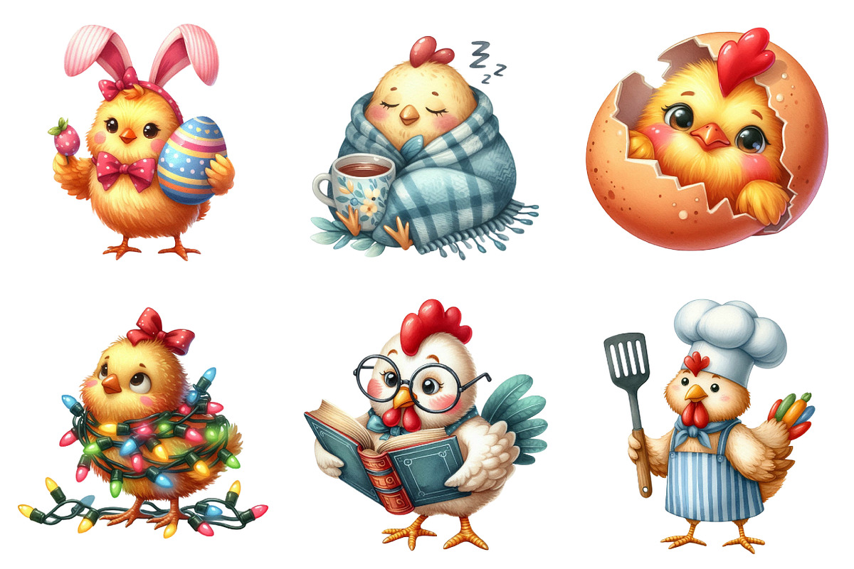 Whimsical Funny & Quirky Chicken, a Graphic by CitraGraphics