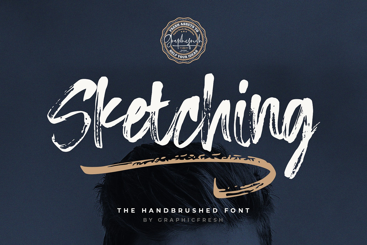 Sketching - The Handbrushed Typeface, a Script Font by Graphicfresh (Photo 10 of 10)