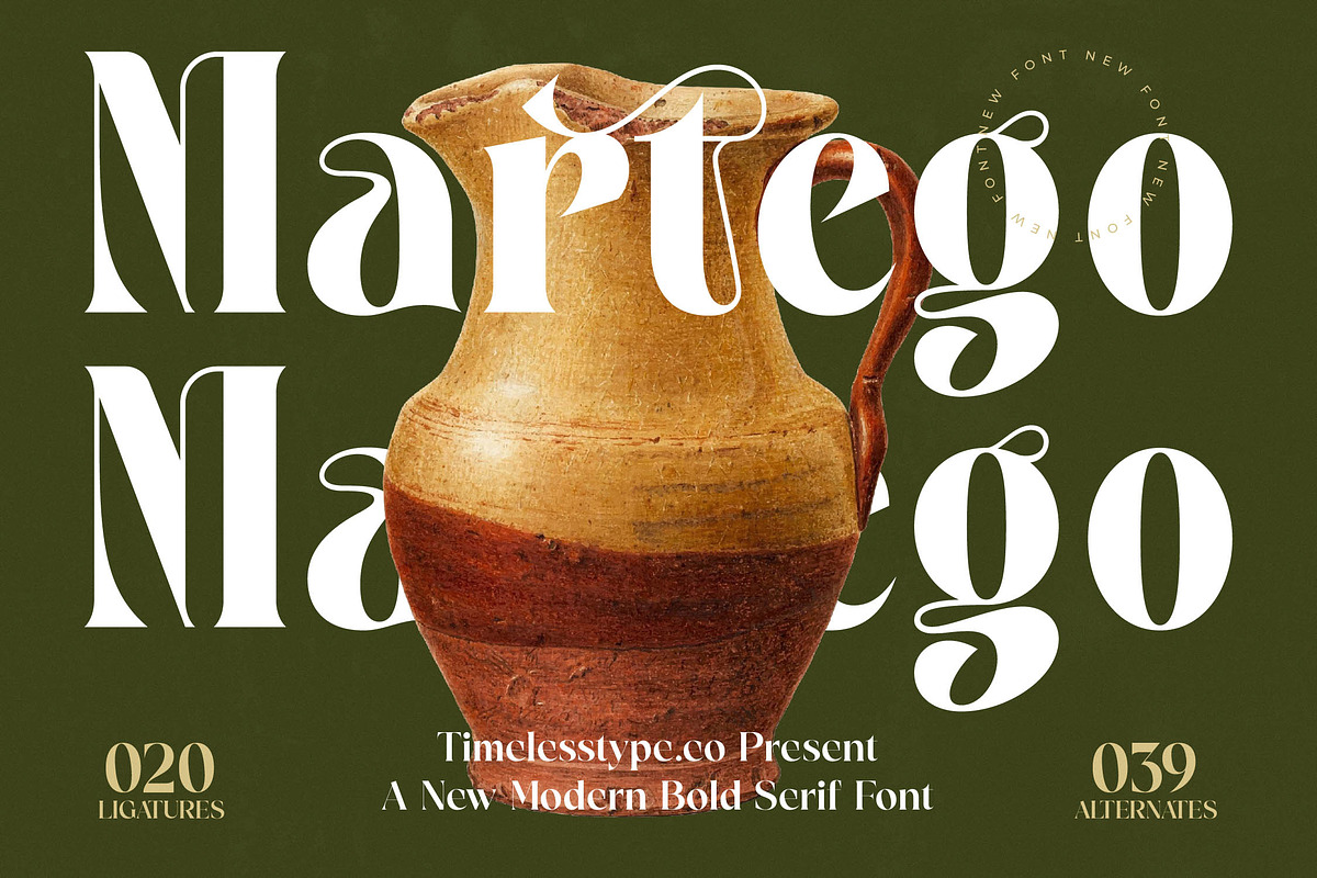 Martego Modern Bold Serif Font, a Serif Font by timelesstype.co (Photo 1 of 20)