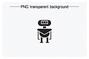 Humanoid and Droid Robot Glyph Icons, an Icon by Designfour (Thumbnail 2 of 7)