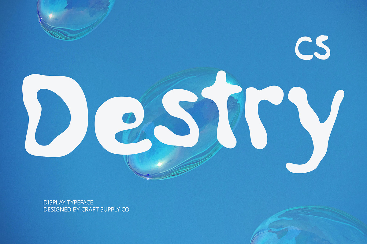 CS Destry – Etchy Font, a Sans Serif Font by Craft Supply Co. (Photo 1 of 8)