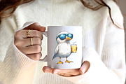 Cute Seagull Clipart, an Illustration by CreationArt (Thumbnail 8 of 9)