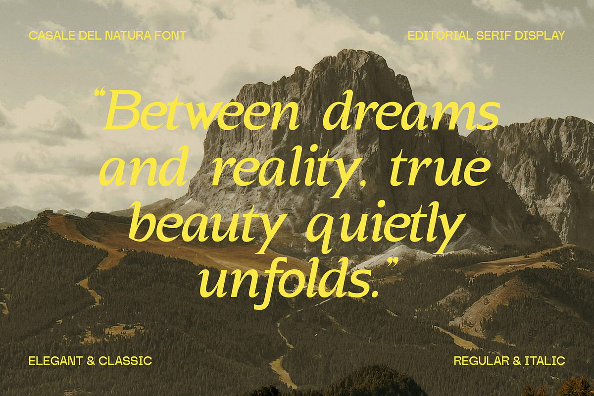 Casale Del Natura Font, a Serif Font by Marvadesign (Photo 4 of 13)