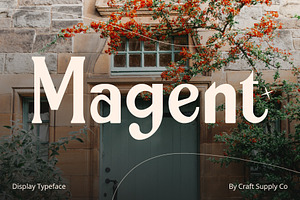 Magent Display Typeface