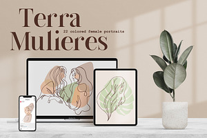 Terra Mulieres. Vector Set of 72.