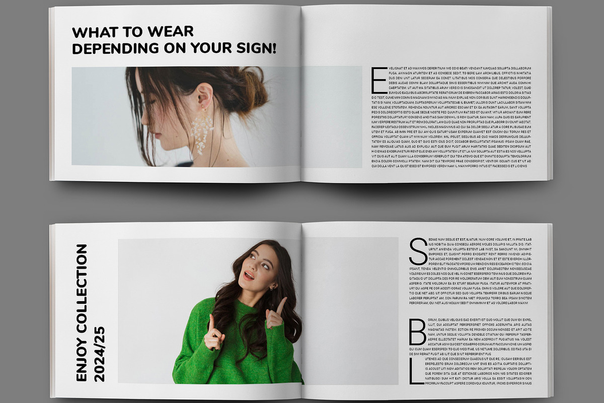 Fashion Magazine Template, a Magazine Template by MightyDesign (Photo 5 of 8)