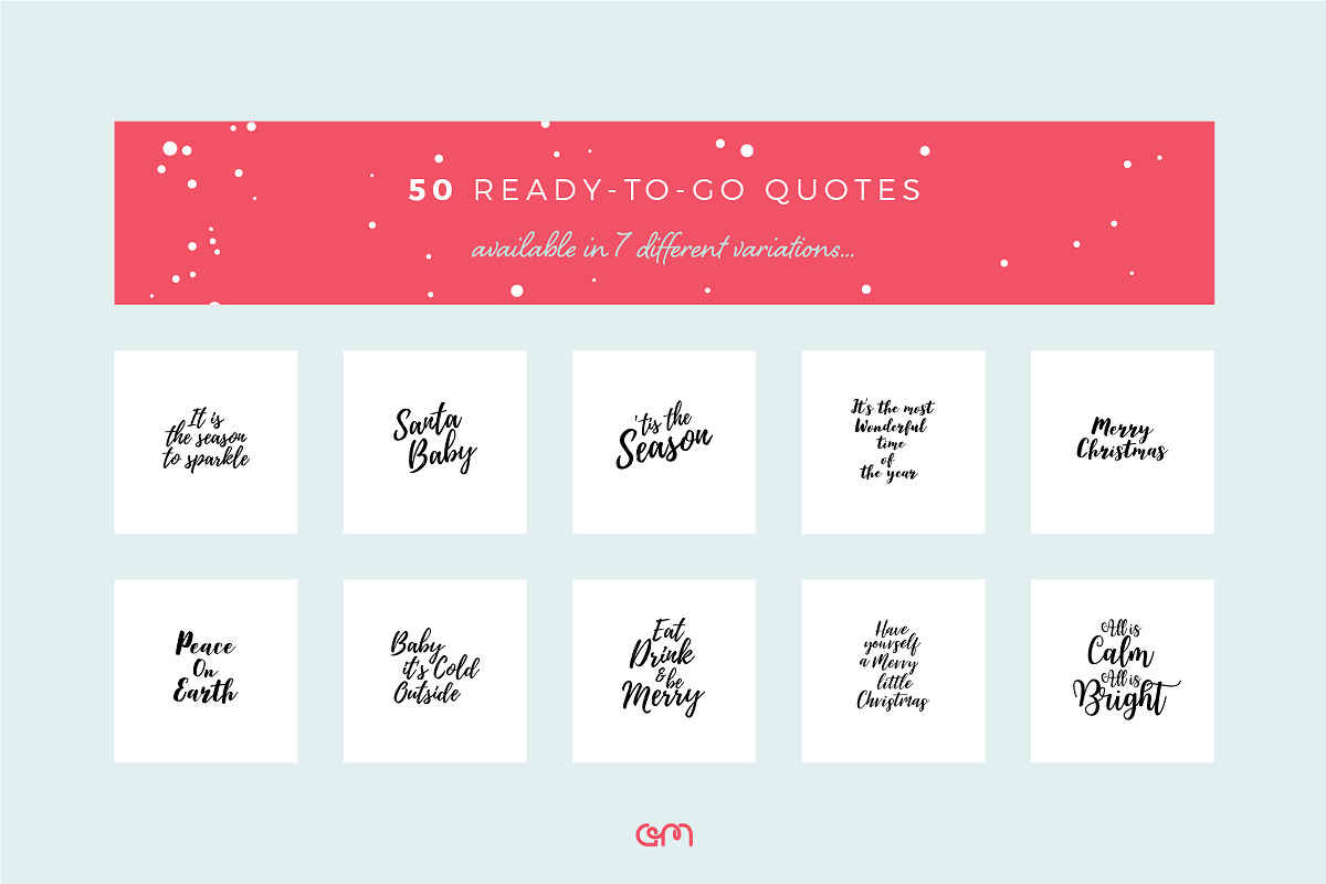 Holiday Quote Bundle, a Social Media Template by AM Studio (Photo 5 of 9)
