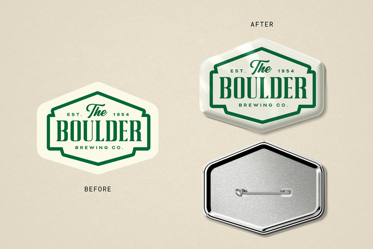 Custom Shape Badge Creator, a Merchandise Mockup by mockstar (Photo 3 of 6)