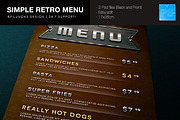 Simple Retro Menu, a Flyer Template by Luuqas Design (Thumbnail 3 of 3)