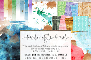 Photoshop Watercolor Layer Styles