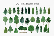 Green forest and mountain bundle PNG, an Illustration by Anntre (Thumbnail 5 of 8)