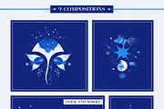 Cosmic Sea - Vector Collection, an Animal Illustration by Leila Divine (Thumbnail 6 of 9)