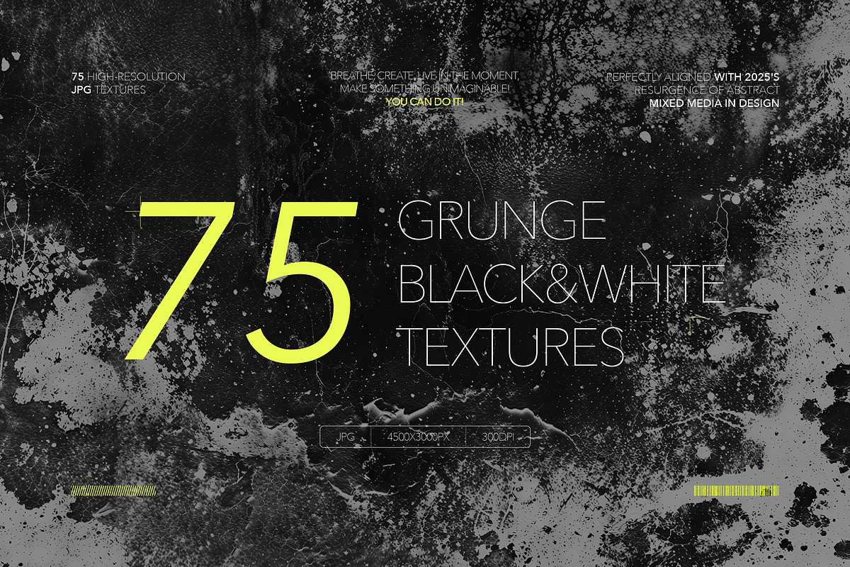 Grunge Black&White Textures, a Texture Graphic by Milka (Photo 1 of 11)
