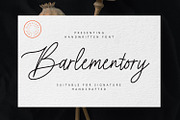 Barlementory Font, a Script Font by Haws.std