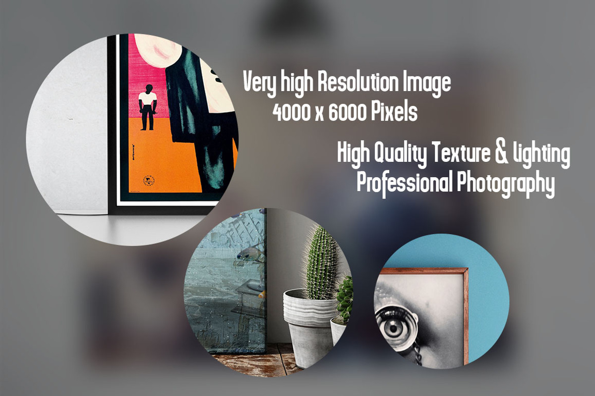 Minimalist Poster Mock Up Bundle, an Advertising Mockup by Pixel Place (Photo 6 of 11)