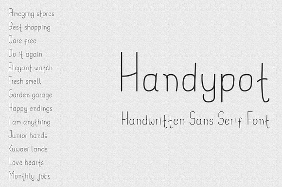Handypot - Handwritten Font preview 7