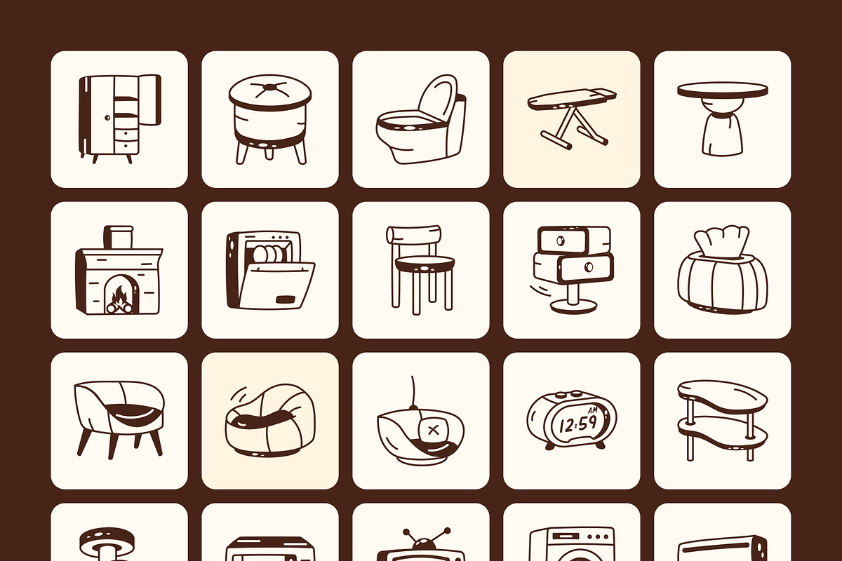 990 Universal Doodle Icons, an Outline Icon by Vectors Market (Photo 12 of 25)