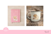 Bedtime Routine Cute Bear Clipart, an Animal Illustration by Blumensdiary (Thumbnail 5 of 6)
