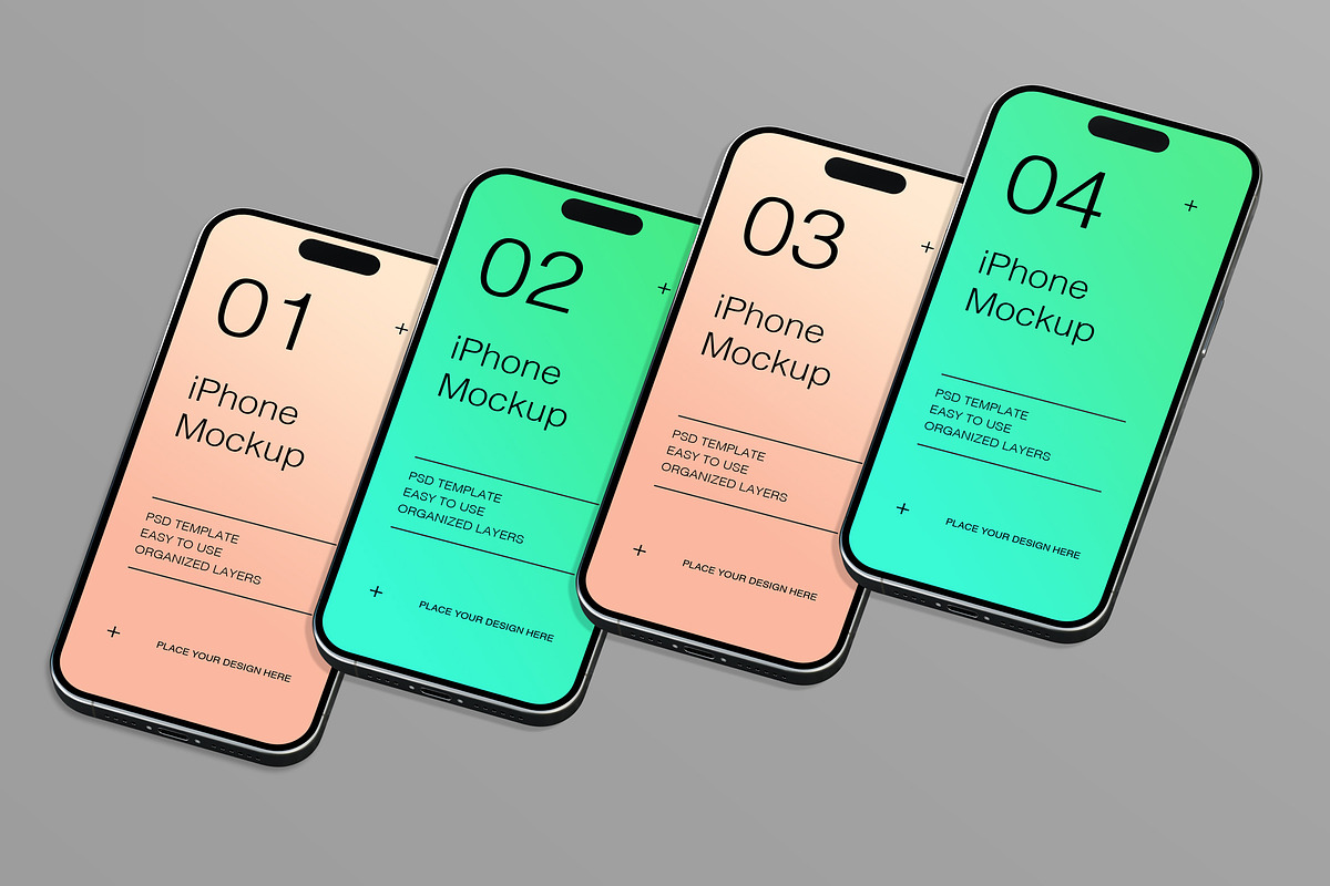 Minimalist Device iPhone Mockup, an iPhone Mockup by Jiwstudio (Photo 5 of 6)
