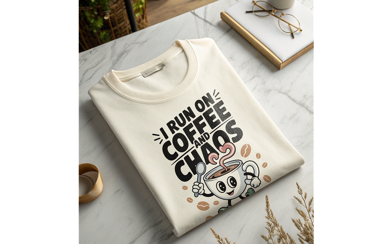Coffee & Chaos Design Bundle SVG, a Food Illustration by Annudesign (Photo 1 of 14)