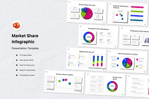 Market Share Infographic PowerPoint, a Design Template by Antstheme