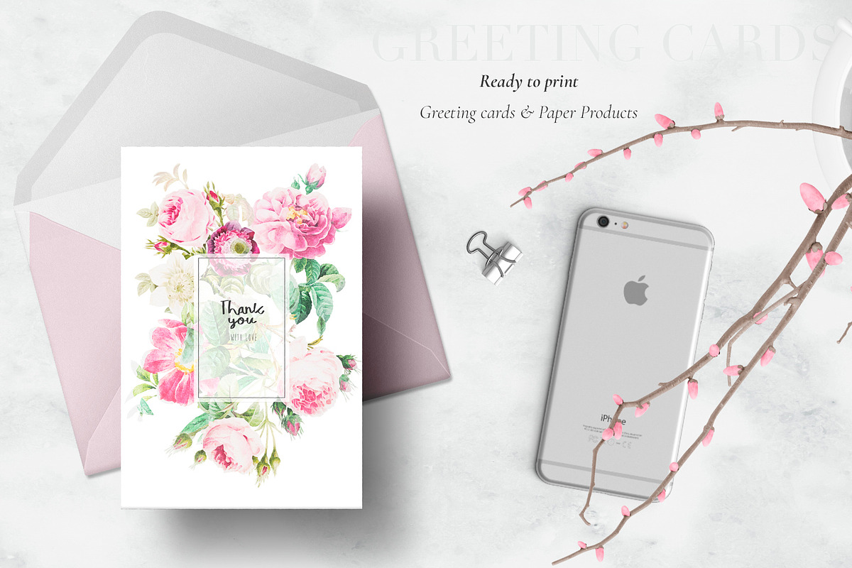 Roses & Blooms, a Pattern Graphic by TSTUDIO (Photo 4 of 9)
