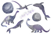 Watercolor space dreams clipart PNG, an Animal Illustration by SleptArt (Thumbnail 2 of 5)