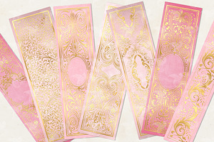 Gilded Pink Book Covers