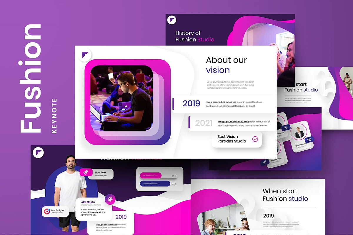 Fushion – Business Keynote Template, a Presentation Template by Dens Creative Studio (Photo 1 of 6)