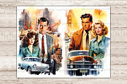 Retro Cinema Junk Journal Pages, a Person Illustration by GlamArtZhanna (Thumbnail 4 of 9)