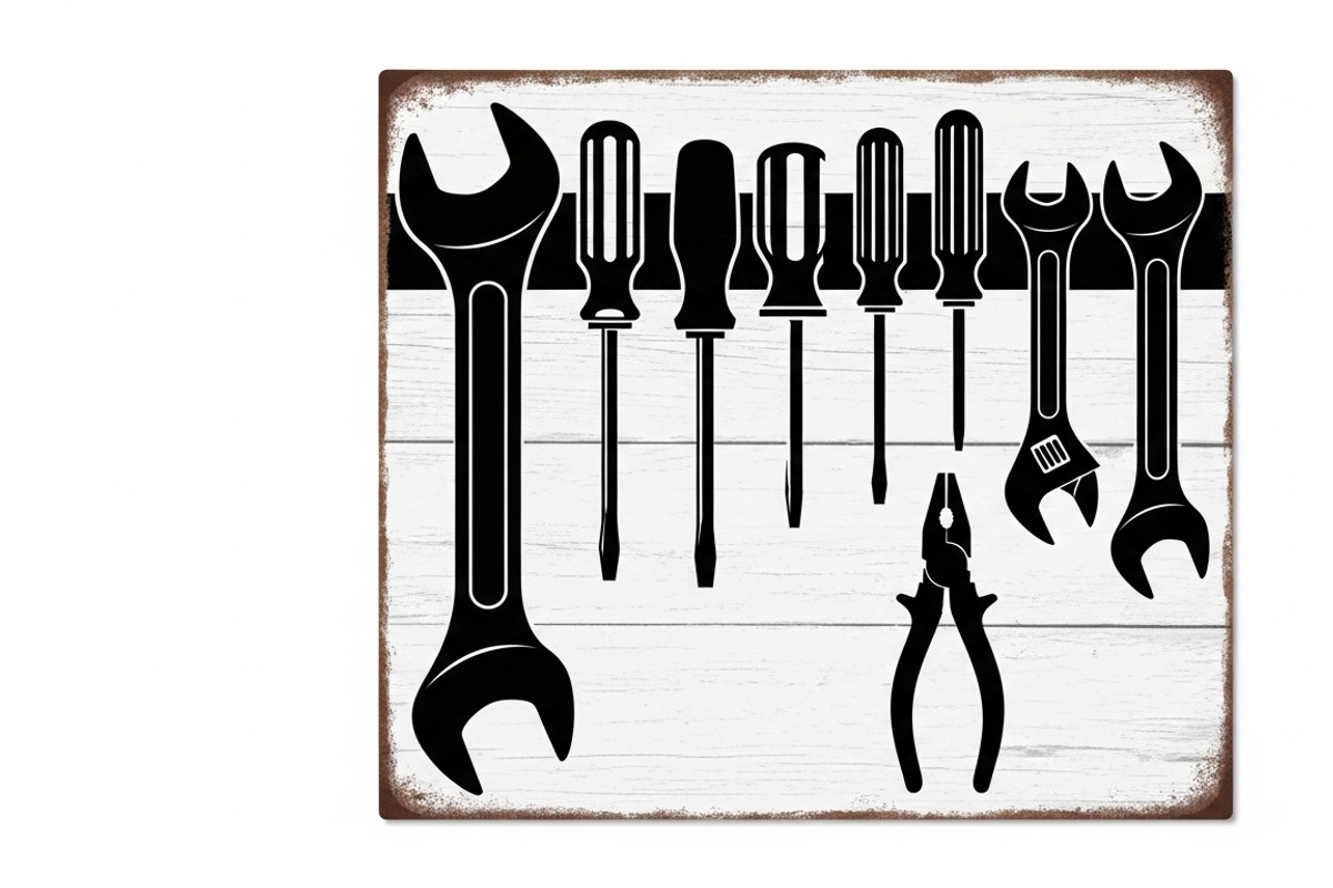 Classic garage workshop sign design, an Illustration by Amazin_art (Photo 32 of 32)