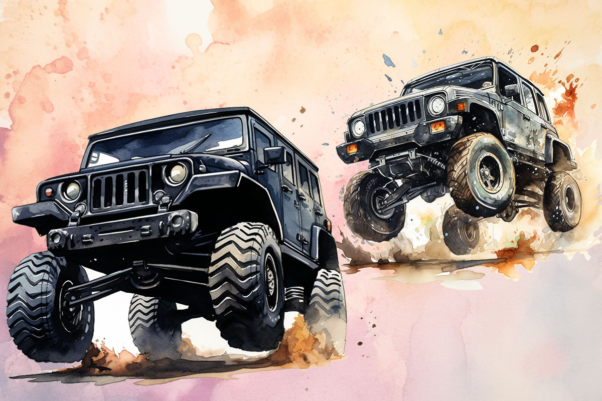 cartoon  jeep watercolor bundle, an Object Graphic by Pixxel_Studio (Photo 2 of 3)