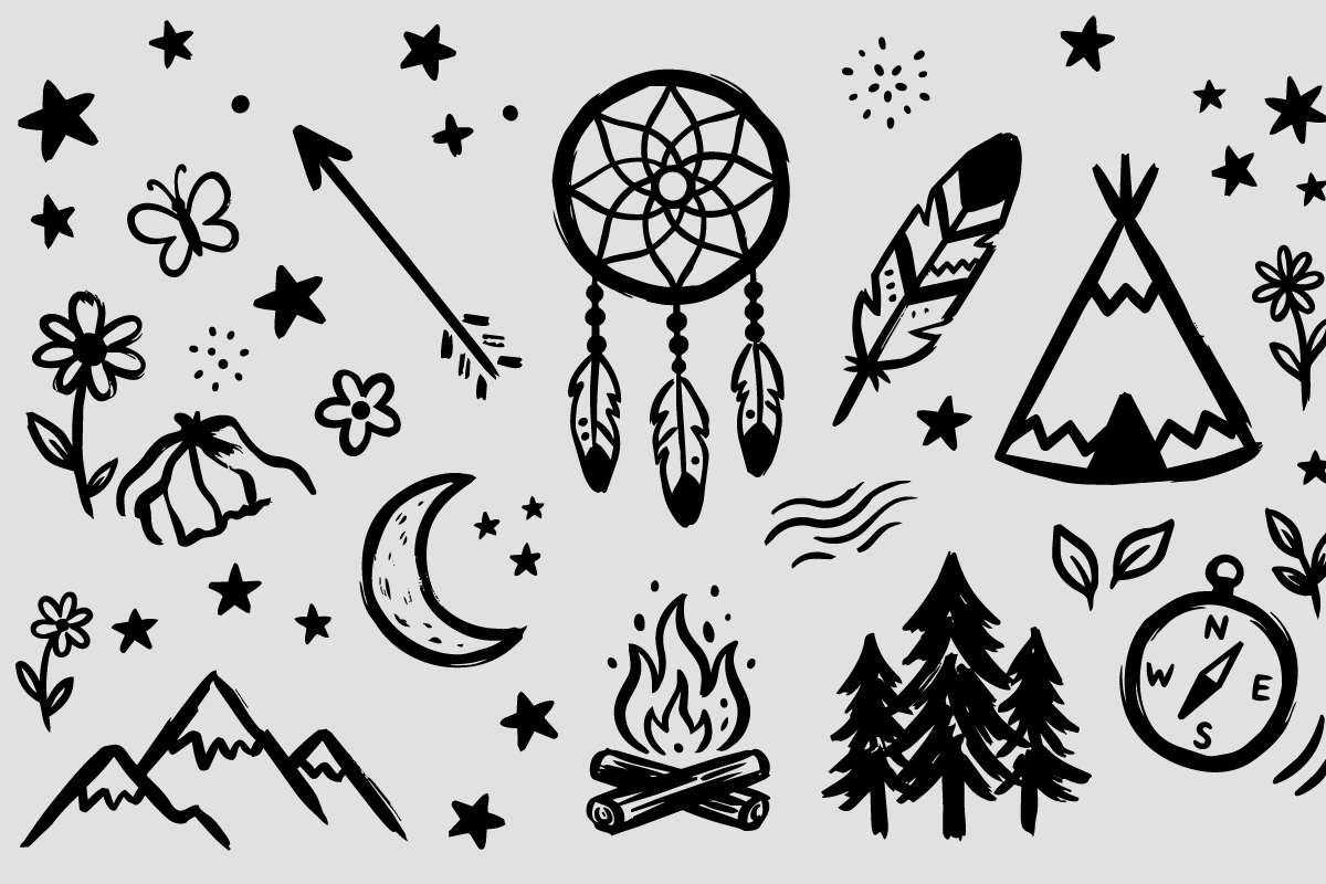 Camping Doodle Illustrations, an Object Illustration by Huza Studio (Photo 4 of 10)