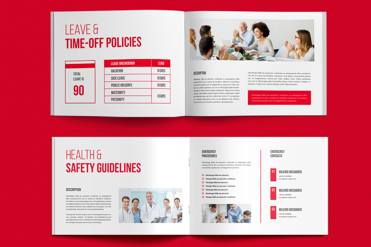 HR Employee Handbook, a Brochure Template by ContestDesign (Photo 5 of 6)