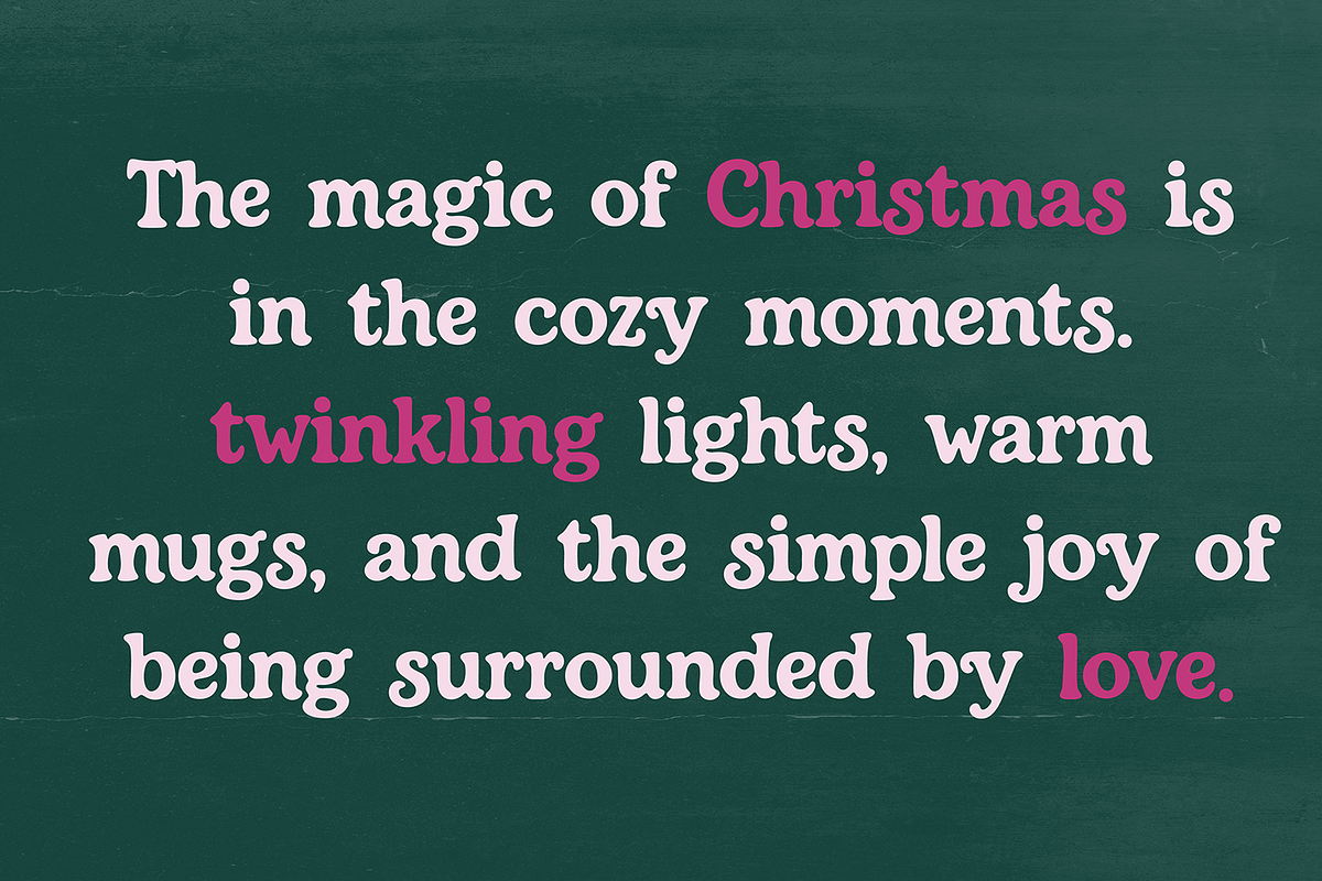 Kringle Avenue Serif Christmas Font, a Font by Blush Font Co. (Photo 3 of 4)