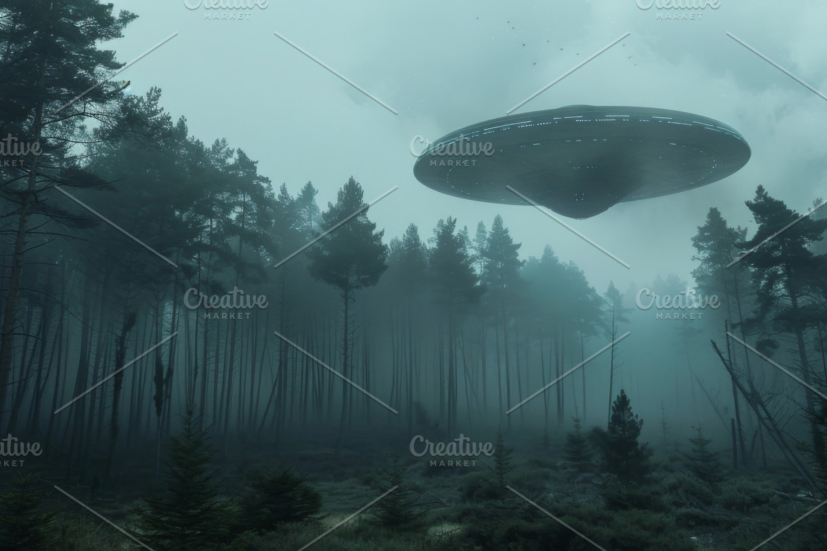 97 UFO objects flying in the sky, a Transportation Photo by Handmadefont (Photo 41 of 101)
