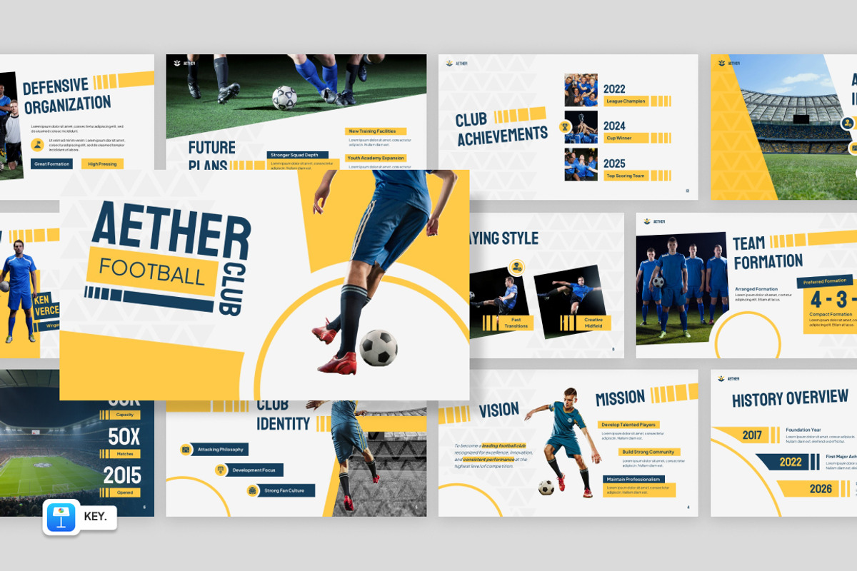 Football Club Keynote, a Presentation Template by Loin Studio (Photo 1 of 4)