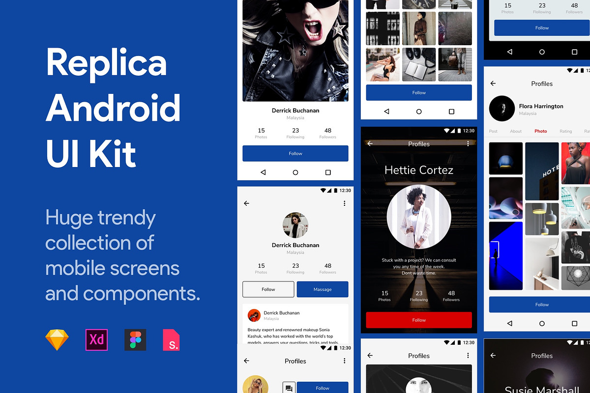 Replica Android UI Kit, an UI Kit Template by Craftwork (Photo 1 of 13)